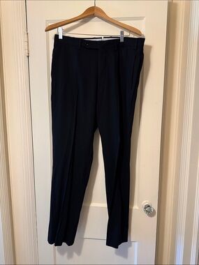 Incotex wool men’s pant 33/33 Black Straight-Leg Dress Pants